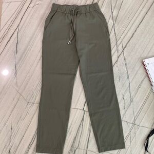 Ladies size 2 Lululemon joggers - olive green